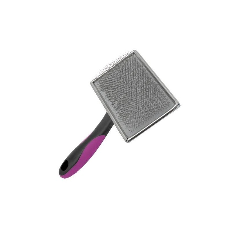 Carde brosse rectangulaire pour le toilettage du poil du chien