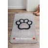 Tapis Gris "Patte" - Pet Rebellion chez Distrigroom (57 x 110 cm)