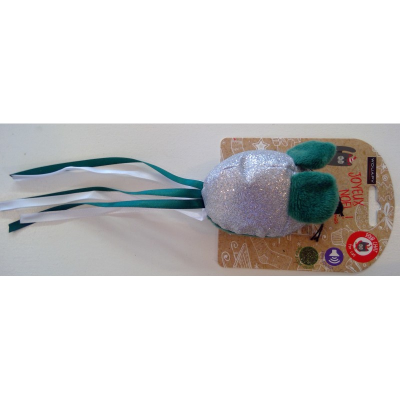 Jouet souris paillette chat