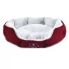 lit crochet rouge pour chien
