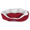 lit crochet rouge pour chien