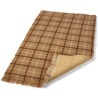 Tapis absorbant brun à carreaux pour chien