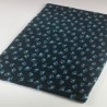 Tapis absorbant bleu marine avec motifs pattes pour chien