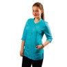 Blouse de travail pour le toilettage canin " Aleria Turquoise"