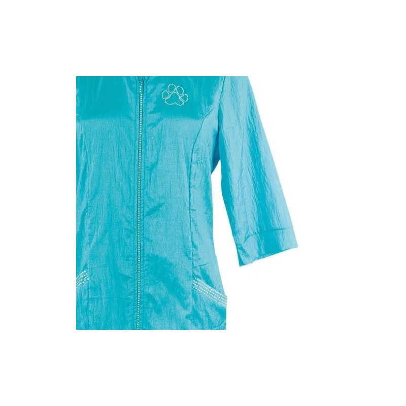 Blouse de travail pour le toilettage canin " Aleria Turquoise"